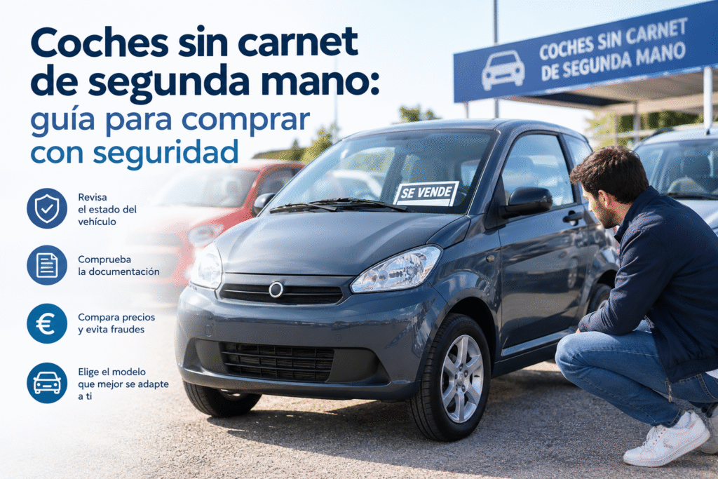 Coches sin carnet de segunda mano: guía para comprar con seguridad 3 Guia para comprar coches sin carnet 1